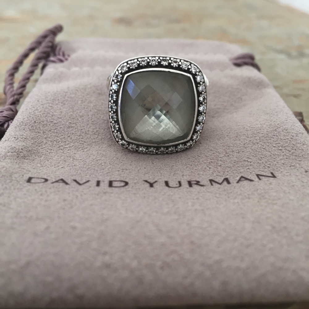David Yurman 14mm Prasiolite Albion Ring